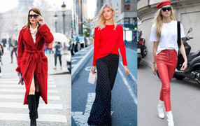 Phối trang phục màu đỏ thế nào cho sành điệu?