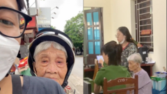 Clip cháu trai đưa bà 99 tuổi đi làm căn cước công dân khiến dân mạng bùi ngùi