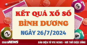 XSBD 26/7 - Kết quả xổ số Bình Dương hôm nay 26/7/2024 - XSBD thứ Sáu