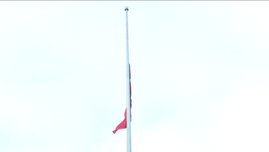 Nghi lễ thượng cờ rủ bắt đầu lễ Quốc tang Tổng Bí thư Nguyễn Phú Trọng