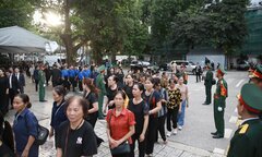 55.600 lượt người tới viếng Tổng Bí thư Nguyễn Phú Trọng