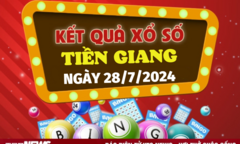 XSTG 28/7 - Kết quả xổ số Tiền Giang hôm nay 28/7/2024 - XSTG Chủ nhật