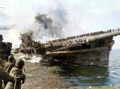 Tàu sân bay cuối cùng của Mỹ bị đánh chìm trong một trận chiến