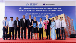 Hòa Phát cung cấp container 'Made in Vietnam' cho hãng tàu Hapag-Lloyd