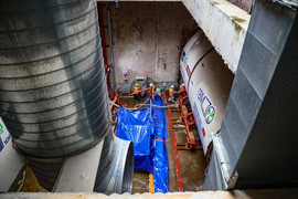 Khởi động robot TBM khoan hầm Metro Nhổn - Ga Hà Nội