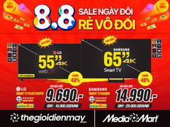 8/8 - MediaMart sale ngày đôi - rẻ vô đối tới 50%