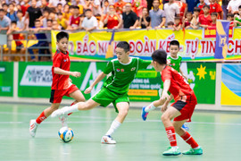 Xác định 4 đội bóng vào bán kết giải U11 toàn quốc