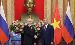 Tổng thống Nga Putin chúc mừng Tổng Bí thư, Chủ tịch nước Tô Lâm