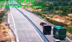Thi rớt bằng lái ô tô, tài xế chạy ngược chiều trên cao tốc Cam Lâm – Vĩnh Hảo