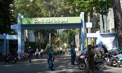 Hiện trường vụ cành cây rơi đè 5 người thương vong ở công viên Tao Đàn