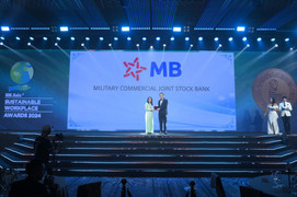 MB nhận giải thưởng 'Doanh nghiệp có môi trường làm việc bền vững'