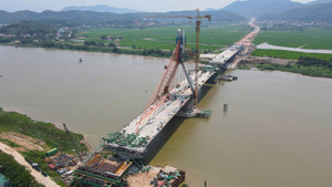 Hình hài cầu dây văng 1.500 tỷ nối 2 tỉnh Bắc Giang – Hải Dương