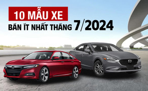 Inforgraphic: 10 mẫu xe bán ít nhất tháng 7
