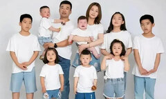 Bà mẹ xinh đẹp 9 con: Tôi sinh nhiều vì chồng tài giỏi, mỗi lần đẻ lại có lộc
