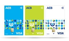 Các loại thẻ ngân hàng ACB theo màu