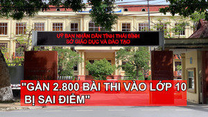 Gần 2.800 bài thi vào lớp 10 bị sai điểm, thanh tra tỉnh Thái Bình kết luận