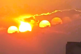 Hiện tượng thiên văn lạ, '7 mặt trời' xuất hiện ở Trung Quốc