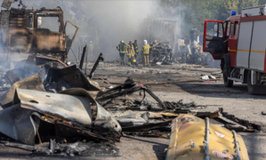 Đài truyền hình Ukraine mất sóng trực tiếp khi Nga không kích Kiev