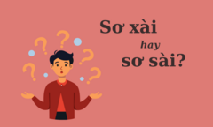 99% mắc lỗi chính tả: 'Sơ xài' hay 'sơ sài'?