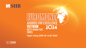 SHB được Euromoney vinh danh là 'Ngân hàng SMEs tốt nhất Việt Nam'