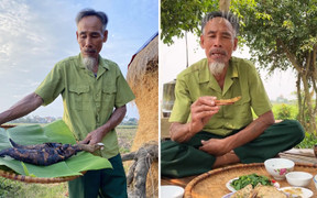 Lão nông Nam Định gây sốt TikTok với những món ăn dân dã miền quê