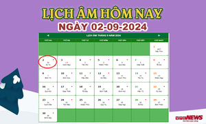 Lịch âm 2/9 - Âm lịch hôm nay 2/9 chính xác nhất - lịch vạn niên 2/9/2024