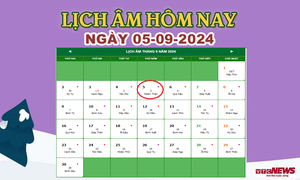 Lịch âm 5/9 - Âm lịch hôm nay 5/9 chính xác nhất - lịch vạn niên 5/9/2024