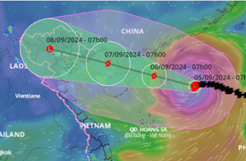 Bão Yagi đổ bộ Quảng Ninh-Thanh Hóa từ chiều 7/9, cảnh báo ngập lụt diện rộng