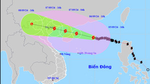 Trong vòng 24h, Yagi đã 2 lần lên cấp siêu bão