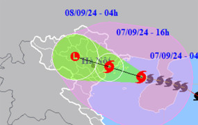 Bão số 3 vẫn rất mạnh, giật cấp 17, cách Móng Cái 180km