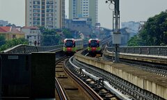 Hà Nội dừng hoạt động 2 tuyến đường sắt trên cao do bão Yagi