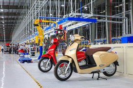 Xe máy sản xuất mới cán mốc hơn 2 triệu chiếc sau 8 tháng đầu năm