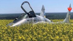 Bức ảnh MiG-29 hạ cánh xuống cánh đồng cải dầu Ukraine gây sốt