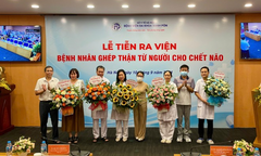 Hai ca ghép thận từ người cho chết não ở Bệnh viện Xanh Pôn xuất viện