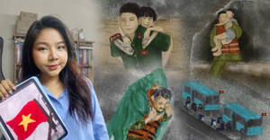 Loạt tranh ký họa về tình người trong bão Yagi của cô gái TP.HCM gây xúc động