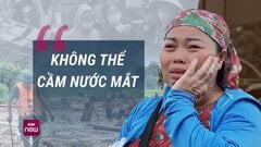 MC bật khóc khi dẫn bản tin về sự tang thương của Làng Nủ