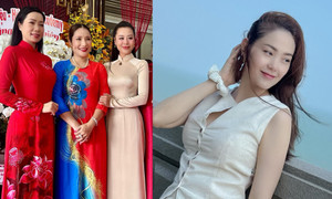 Sao Việt 14/9: Nam Thư tươi tắn đi cúng Tổ nghề, Minh Hằng khoe hậu phương 