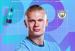 Haaland nhận danh hiệu cá nhân đầu tiên của mùa giải