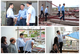 Lãnh đạo Tổng cục Thuế động viên, chỉ đạo các cục thuế khắc phục hậu quả sau bão