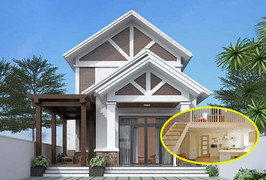 Cách thiết kế nhà cấp bốn có gác lửng