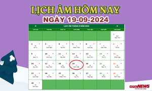 Lịch âm 19/9 - Âm lịch hôm nay 19/9 chính xác nhất - lịch vạn niên 19/9/2024