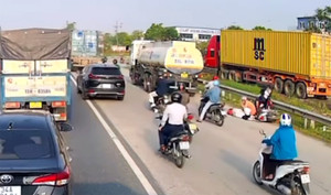 Xe bồn lấn hết làn đường, tông chết người đi xe máy trên Quốc lộ 5