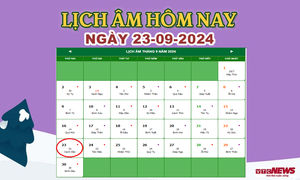 Lịch âm 23/9 - Âm lịch hôm nay 23/9 chính xác nhất - lịch vạn niên 23/9/2024