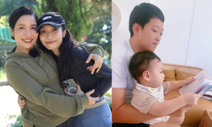 Sao Việt 24/9: Mỹ Linh trẻ đẹp bên con gái, Trường Giang chăm quý tử thay vợ