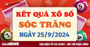 XSST 25/9 - Kết quả xổ số Sóc Trăng hôm nay 25/9/2024 - XSST thứ Tư