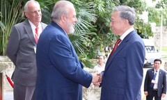 Tổng Bí thư, Chủ tịch nước Tô Lâm hội kiến Thủ tướng Cuba