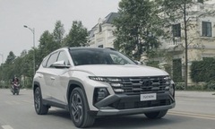 Lộ ảnh Hyundai Tucson 2024 chạy thử tại Việt Nam