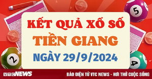 XSTG 29/9 - Kết quả xổ số Tiền Giang hôm nay 29/9/2024 - XSTG Chủ nhật