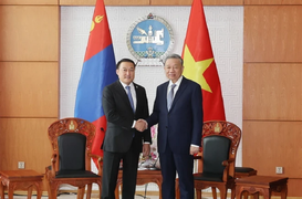 Tổng Bí thư, Chủ tịch nước Tô Lâm hội kiến Chủ tịch Quốc hội Mông Cổ