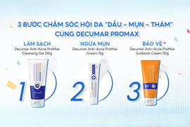 Bộ ba sản phẩm Decumar Promax chăm sóc da mụn toàn diện